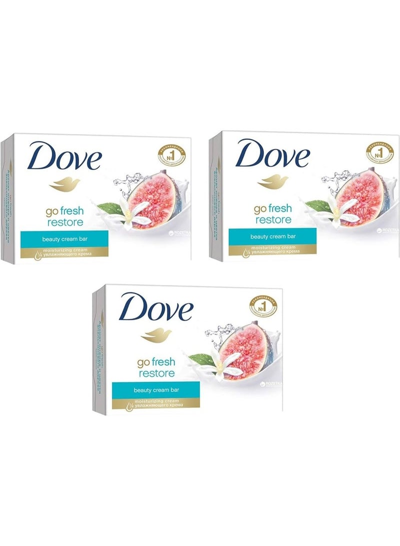 دوف صابون دوف جو فريش ريستور بيوتي كريم بار (135 غرام * 3 قطع) - Image 1